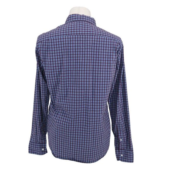 Bonobos Blue Burgundy Check Slim Fit Shirt M - Picture 3 of 6